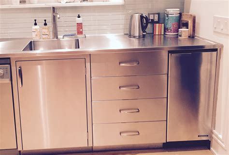 stainless steel open front kitchen sink cabinet|stainless steel cabinets with drawers.